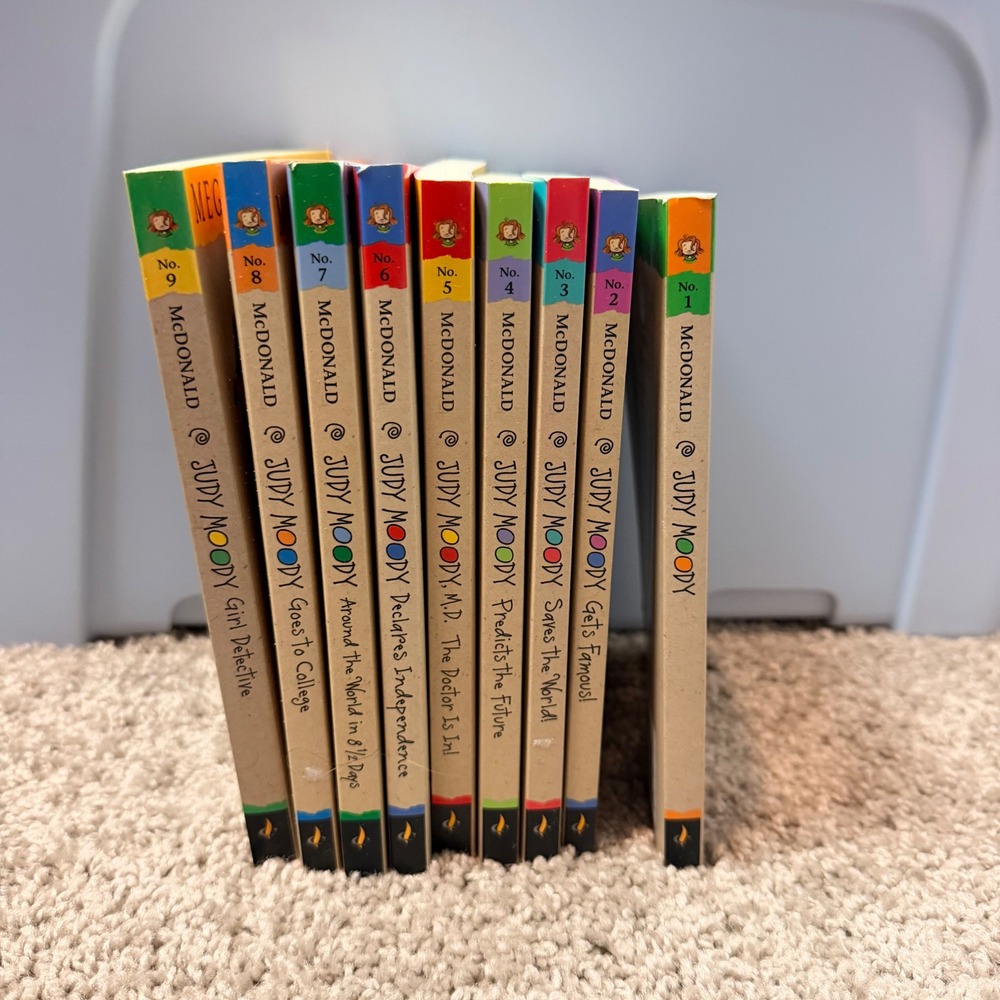 Judy Moody Book Lot 1-9 Megan McDonald Childrens Chapter Books Paperback Set